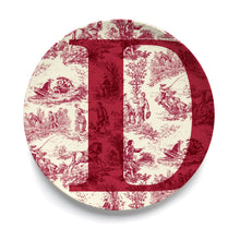 Give Us A Toile Monogram Plate (Pre-Order)