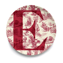 Give Us A Toile Monogram Plate (Pre-Order)