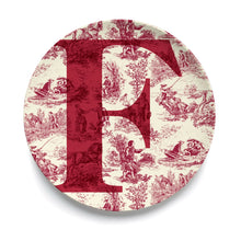 Give Us A Toile Monogram Plate (Pre-Order)