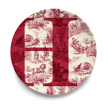 Give Us A Toile Monogram Plate (Pre-Order)