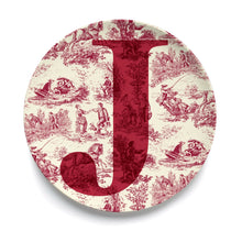 Give Us A Toile Monogram Plate (Pre-Order)