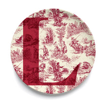 Give Us A Toile Monogram Plate (Pre-Order)