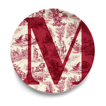 Give Us A Toile Monogram Plate (Pre-Order)