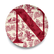 Give Us A Toile Monogram Plate (Pre-Order)