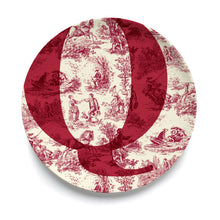 Give Us A Toile Monogram Plate (Pre-Order)