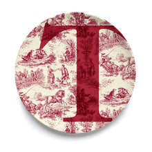Give Us A Toile Monogram Plate (Pre-Order)