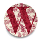 Give Us A Toile Monogram Plate (Pre-Order)