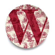 Give Us A Toile Monogram Plate (Pre-Order)