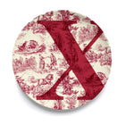 Give Us A Toile Monogram Plate (Pre-Order)
