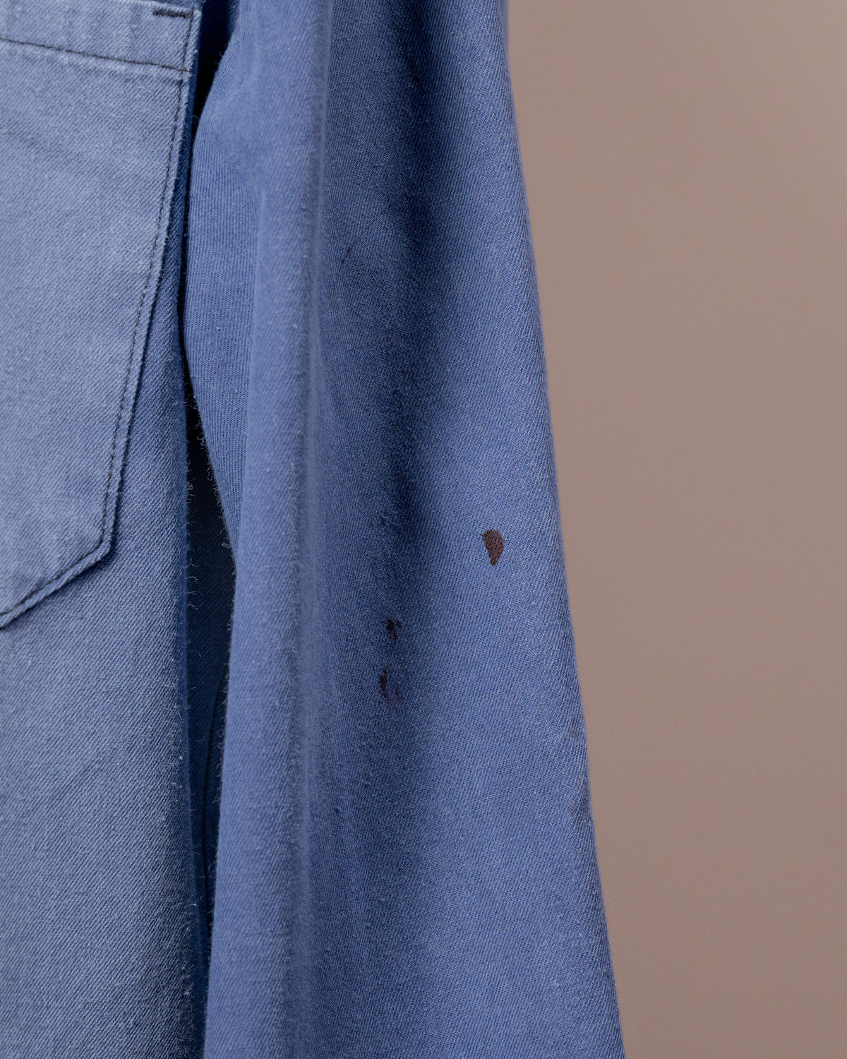 Blue cotton work jacket