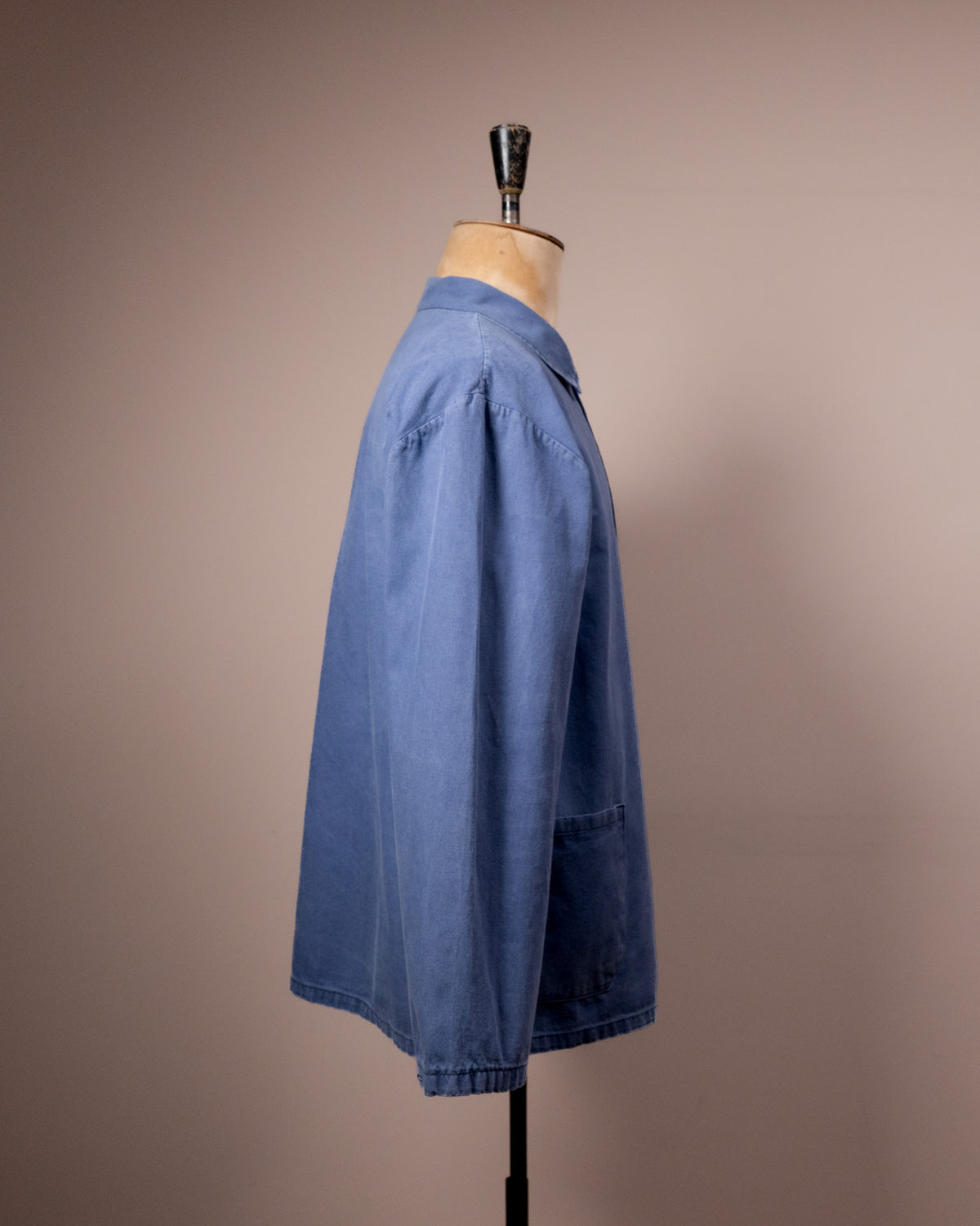 Blue cotton work jacket