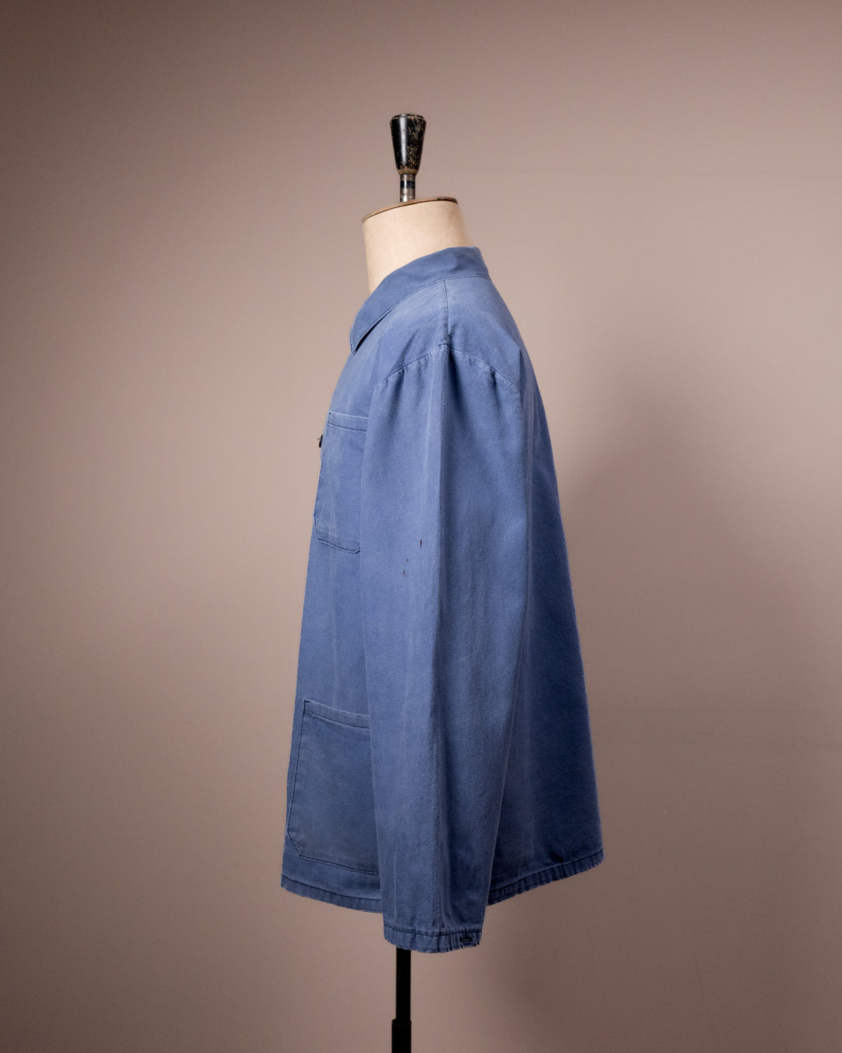 Blue cotton work jacket