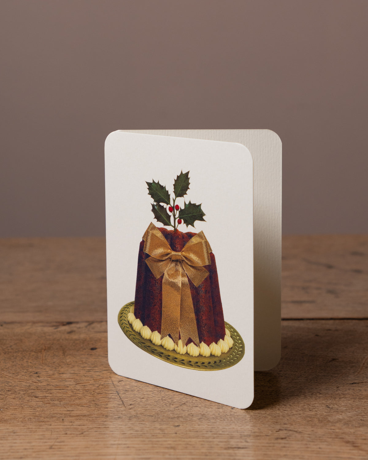 Christmas Pudding Greetings Card