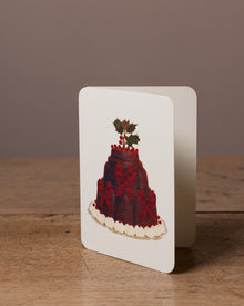Christmas Pudding Greetings Card