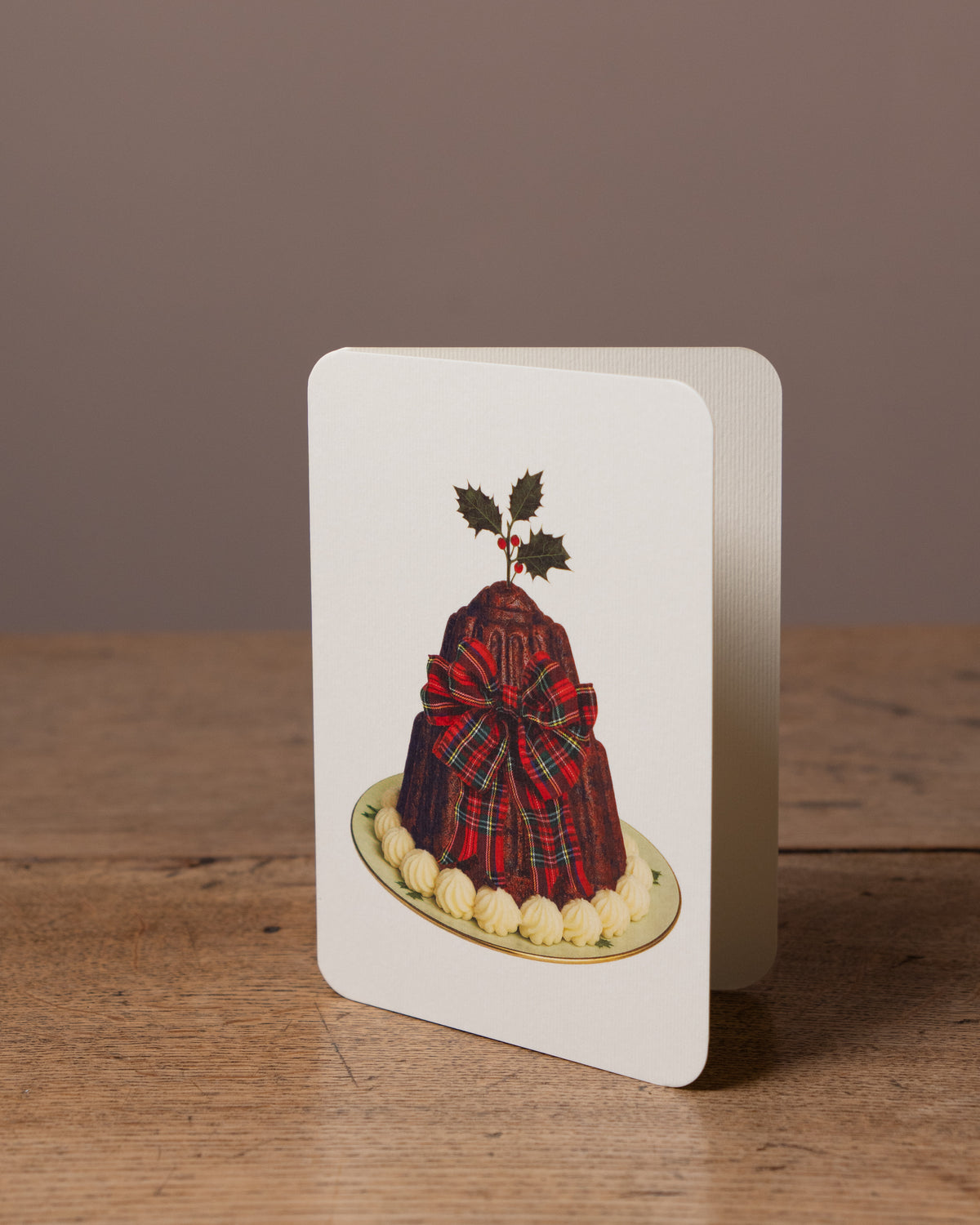 Christmas Pudding Greetings Card