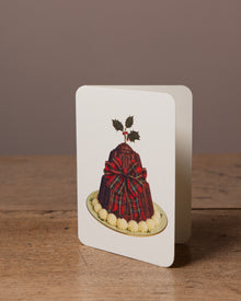 Christmas Pudding Greetings Card