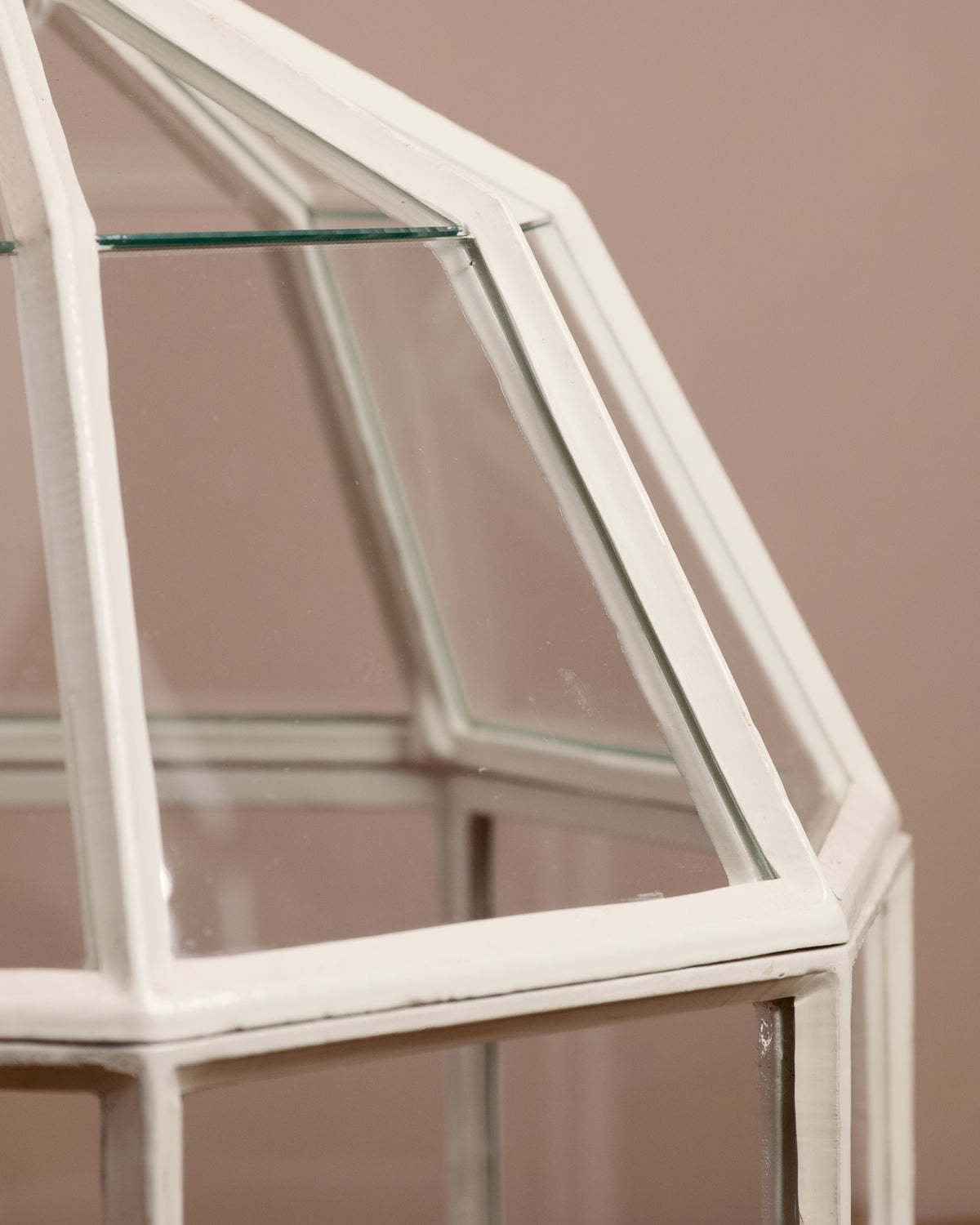 Octagonal glazed garden cloche