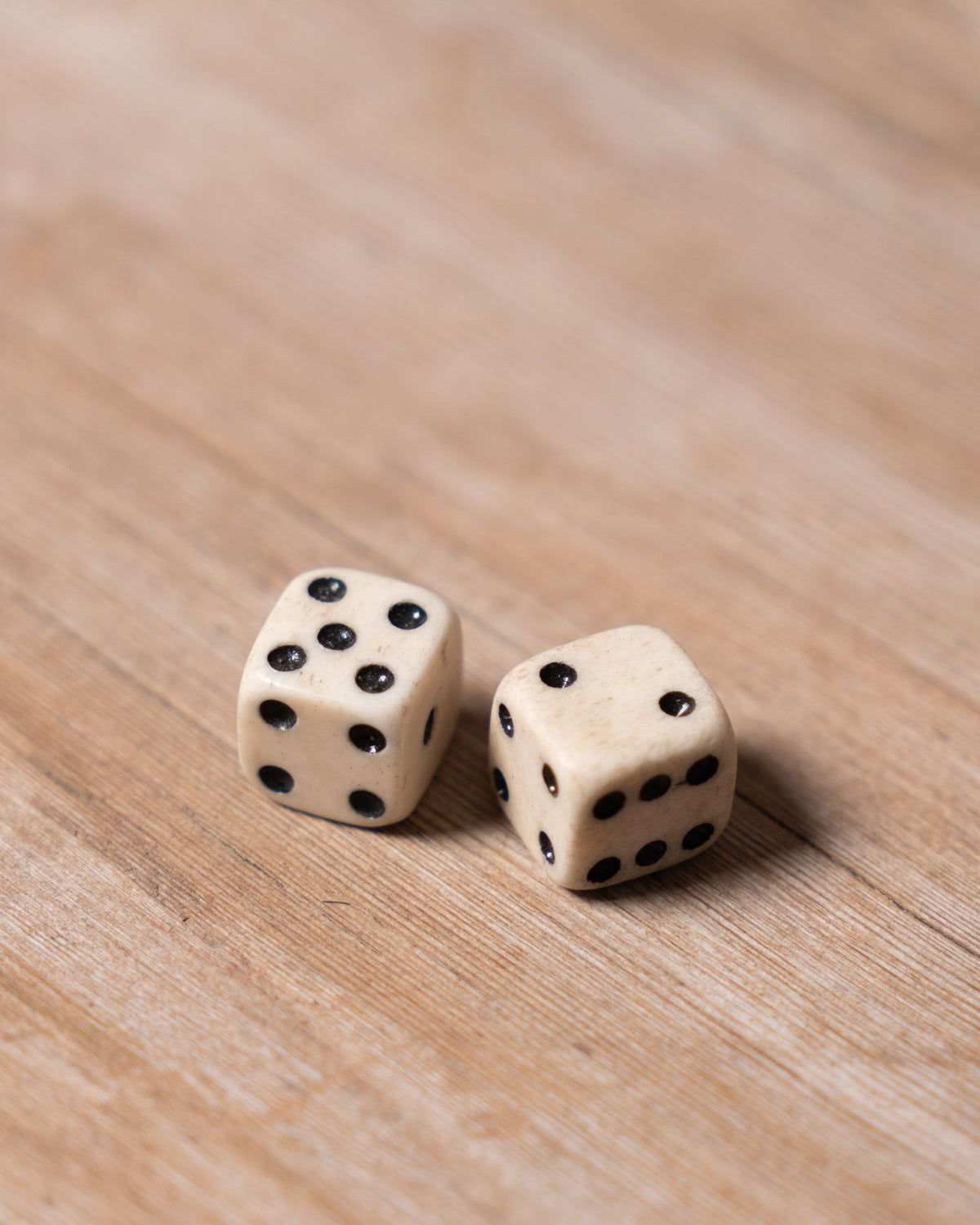 FOUND | Antique Bone Dice (pair)