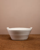 FOUND | Edwardian Ironstone Banded Dairy Bowl