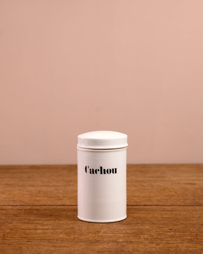 FOUND | Porcelain Apothecary Canisters