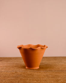Scalloped Terracotta Pot
