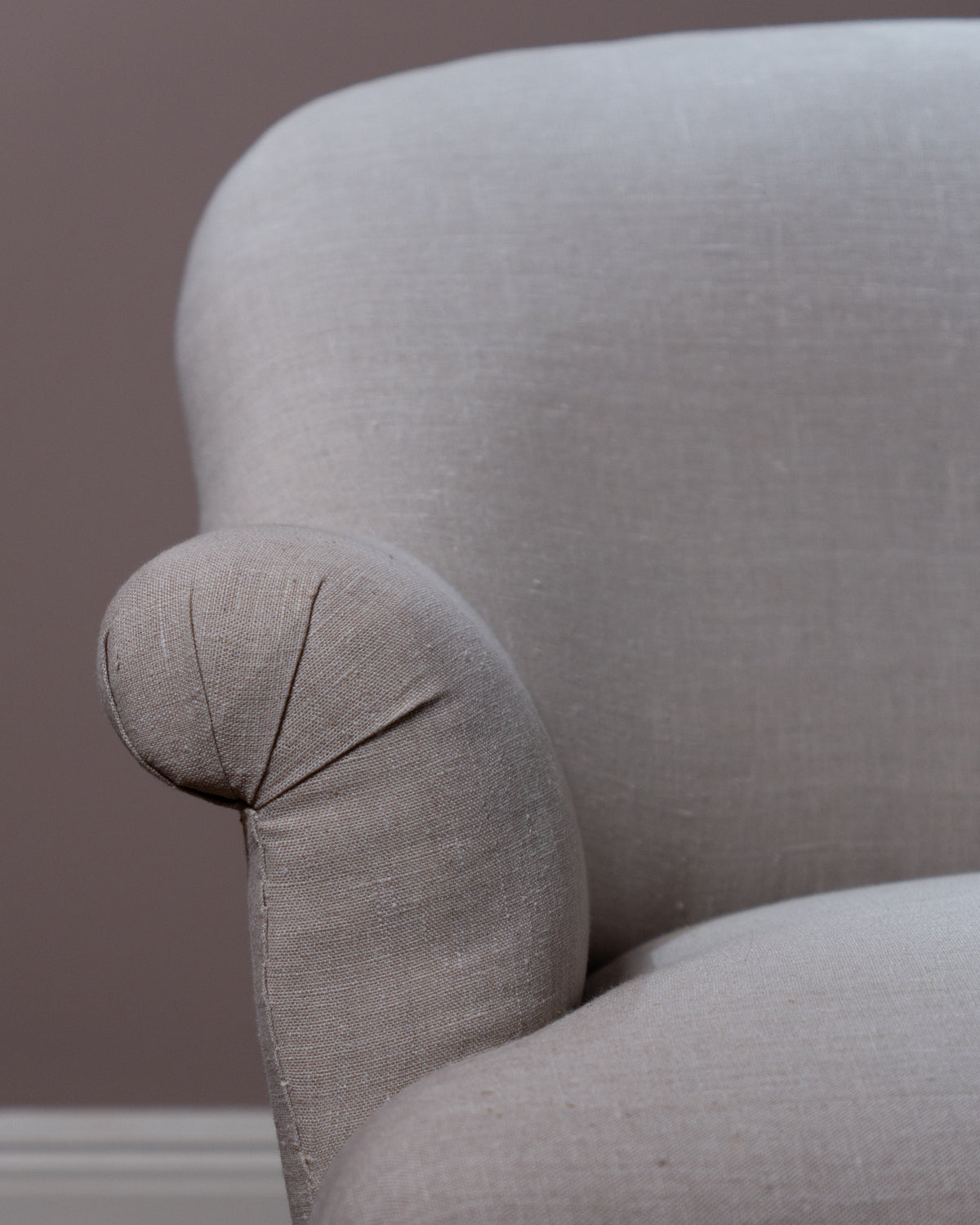 FOUND | 19th Century French Canapé in Natural Linen