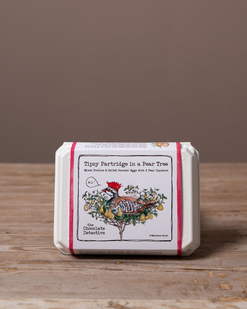 Tipsy Partridge in a Pear Tree Chocolate Eggs & Pear Liqueurs