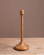 Turned Oak Candle Holder