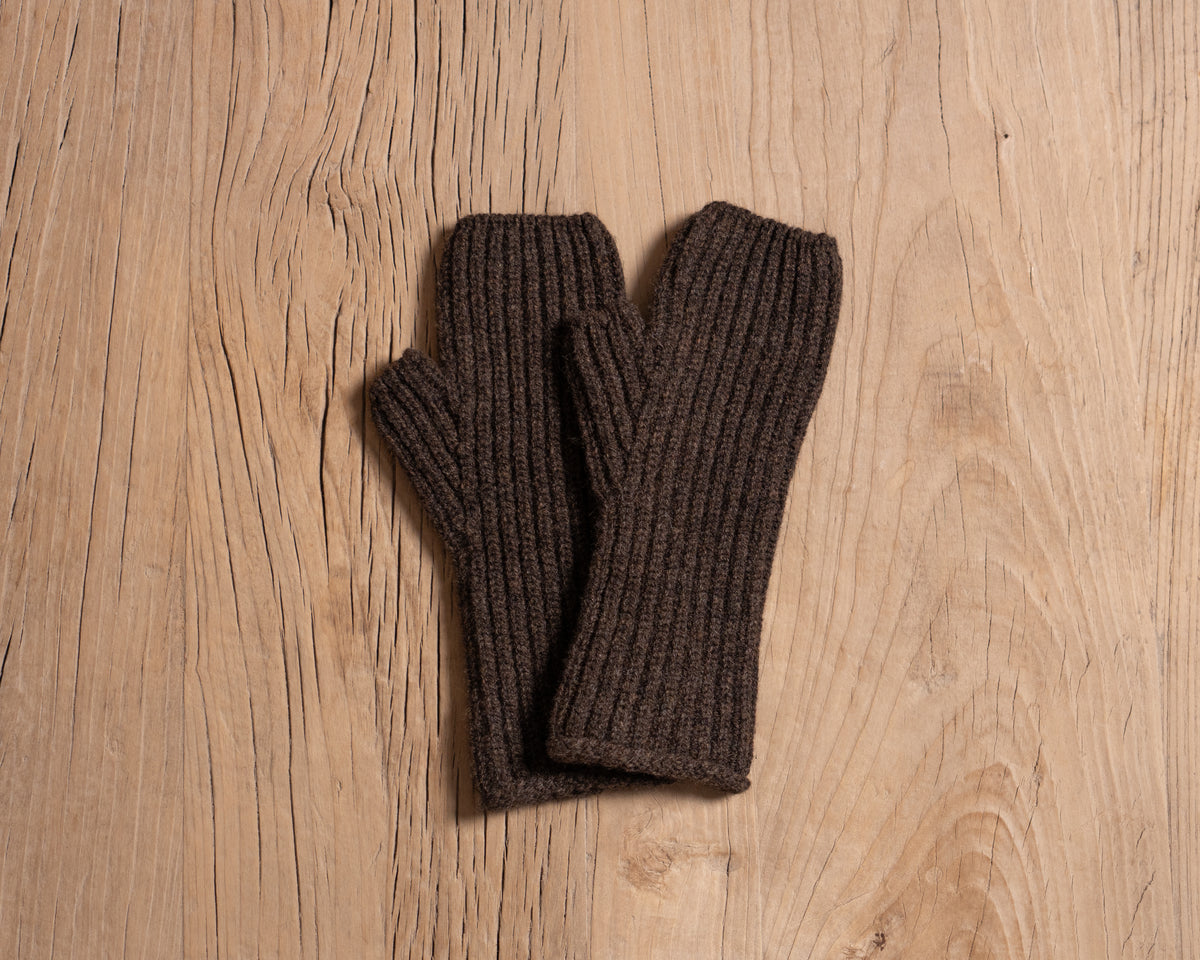 Lambswool  Ribbed Wrist Warmer